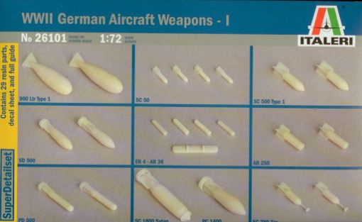 Immagine di 1/72 WWII GERMAN AIRCRAFT WEAPONS