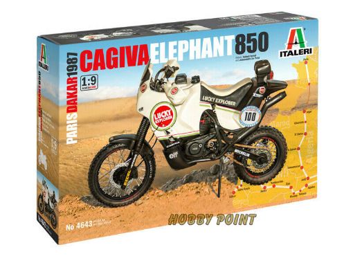 Immagine di 1/9  CAGIVA ELEPHANT 85 PARI-DAKAR 1987