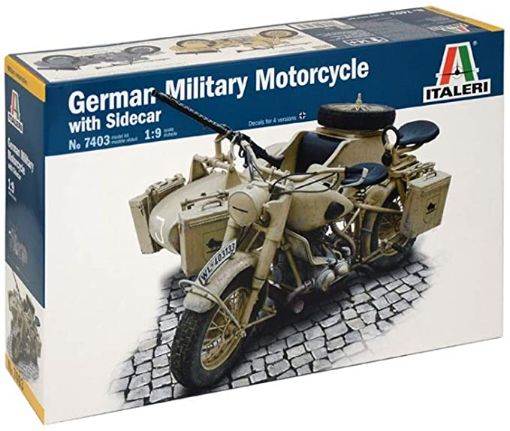 Immagine di 1/9 GERMAN MILITARY MOTORCYCLE R75 WITH SIDECAR