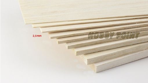 Immagine di BALSA 2,5 MM  x 1000