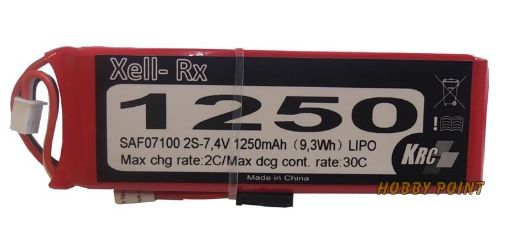 Immagine di RX LI-PO 1250 MAH 7,4V 30C