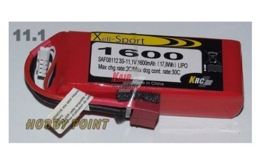 Immagine di LIPO XELL-SPORT 11,1V 1600 3S 30C