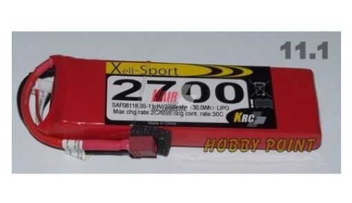 Immagine di LIPO XELL-SPORT 11,1V 2700 3S 30C