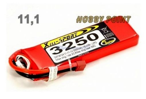 Immagine di LIPO XELL-SPORT 11,1V 3250 3S 25C