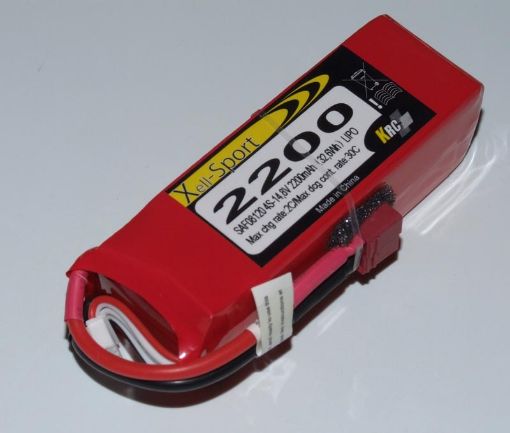 Immagine di LIPO XELL-SPORT 14,8V 2200MAH 4S 30C