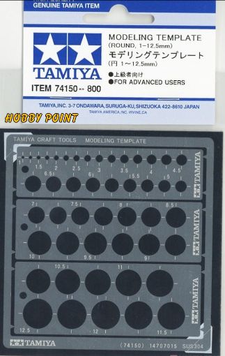 Immagine di MODELING TEMPLATE ROTONDI 1-10 mm.