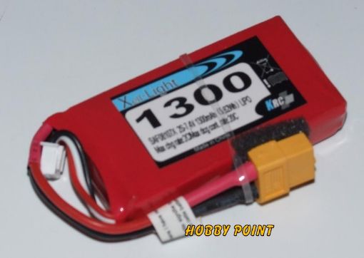 Immagine di LIPO XELL-LIGHT 7,4V 1300MAH 2S 20C XT60