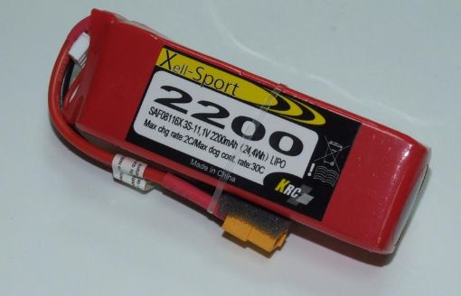 Immagine di LIPO XELL-SPORT 11,1V 2200 3S 30C XT60